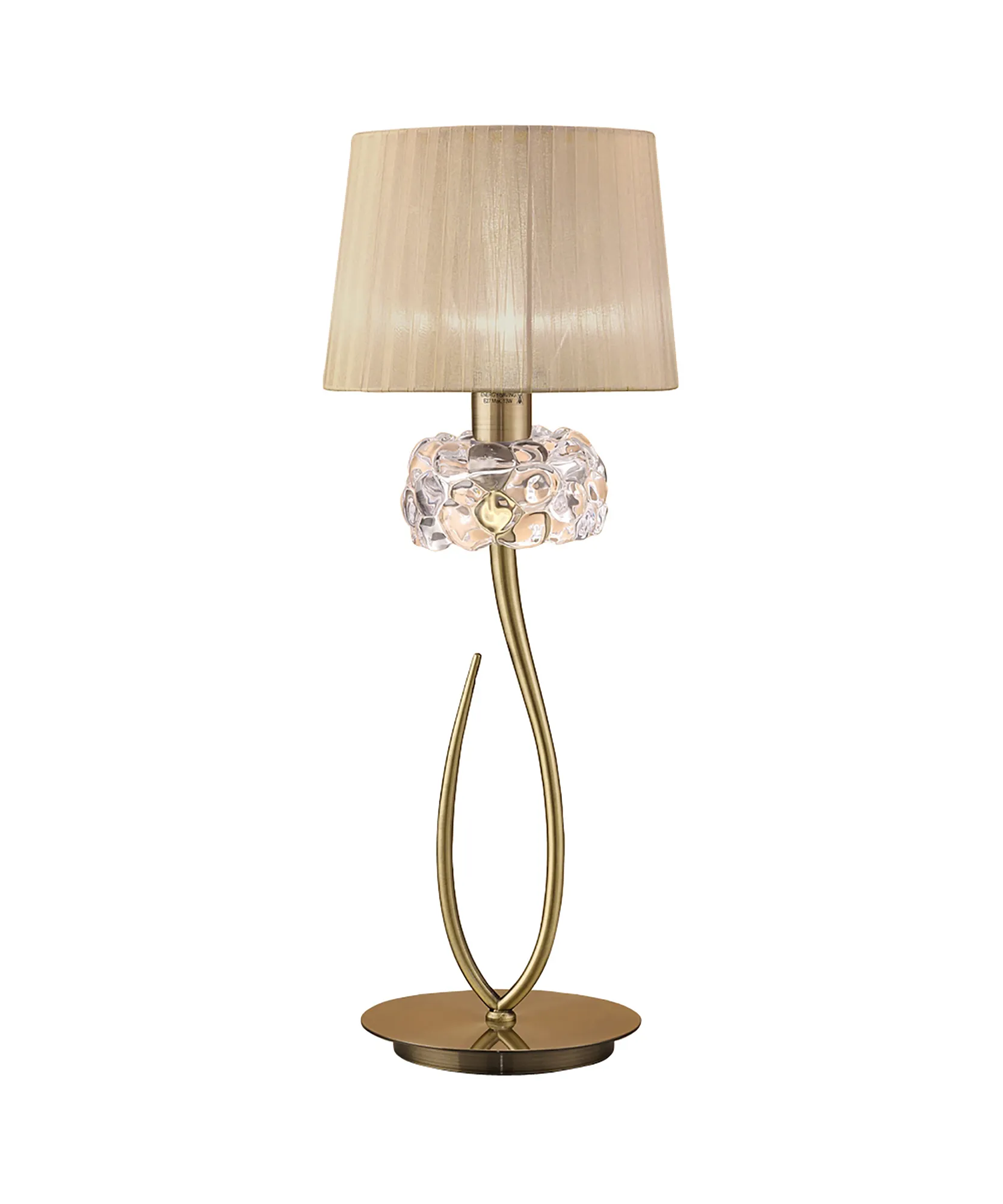 M4636AB/SB  Loewe AB 65cm 1 Light Table Lamp